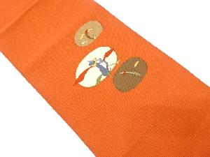 抽象花模様織り出し名古屋帯